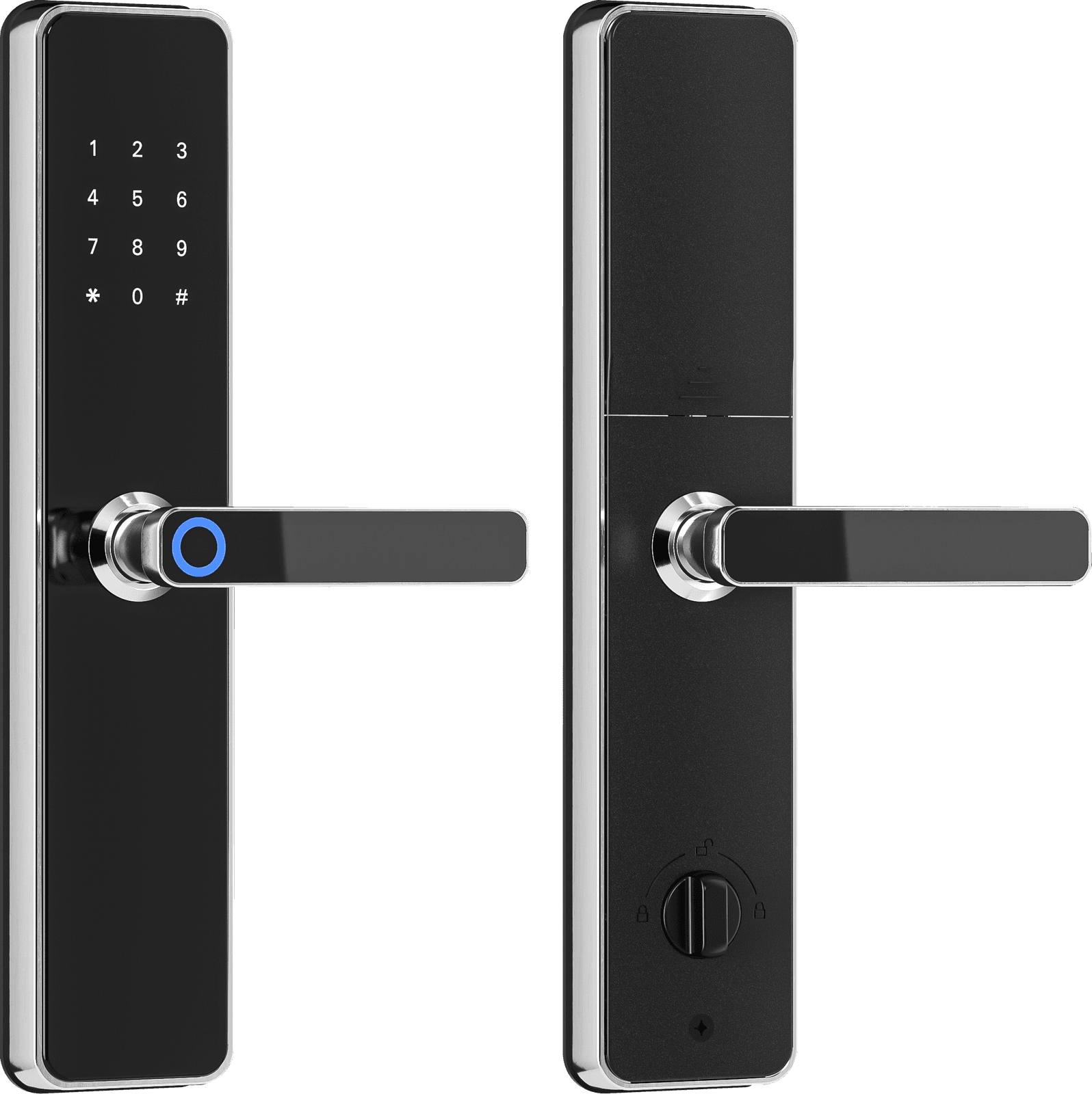 LOK1001P front and back panels
