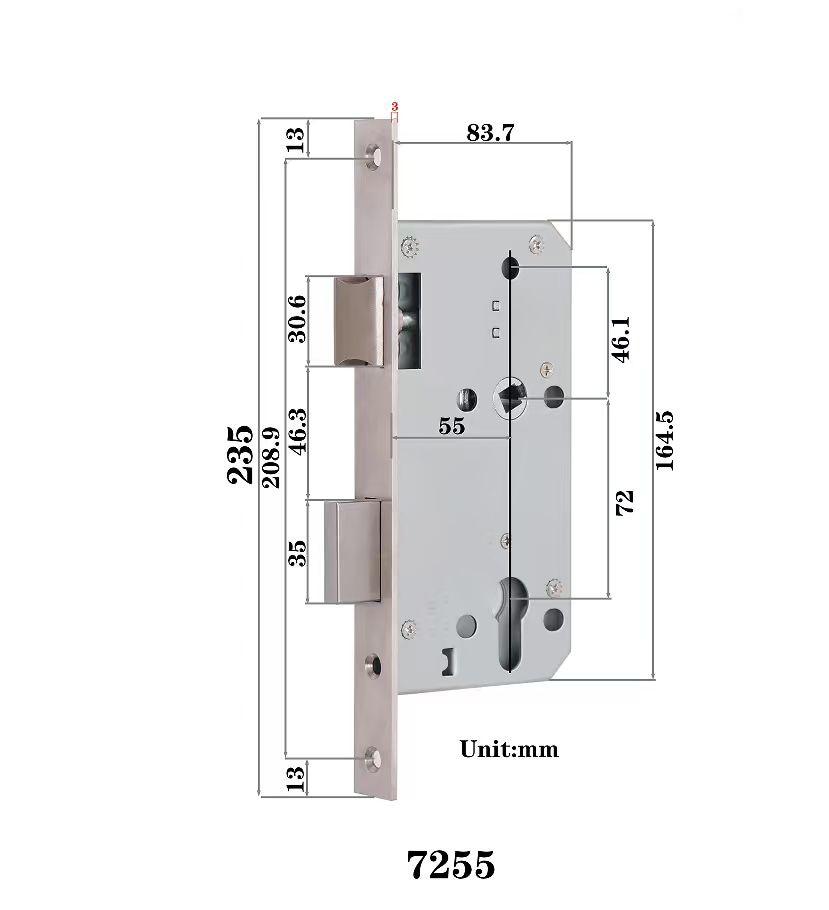 Lock Body 5572 Iron